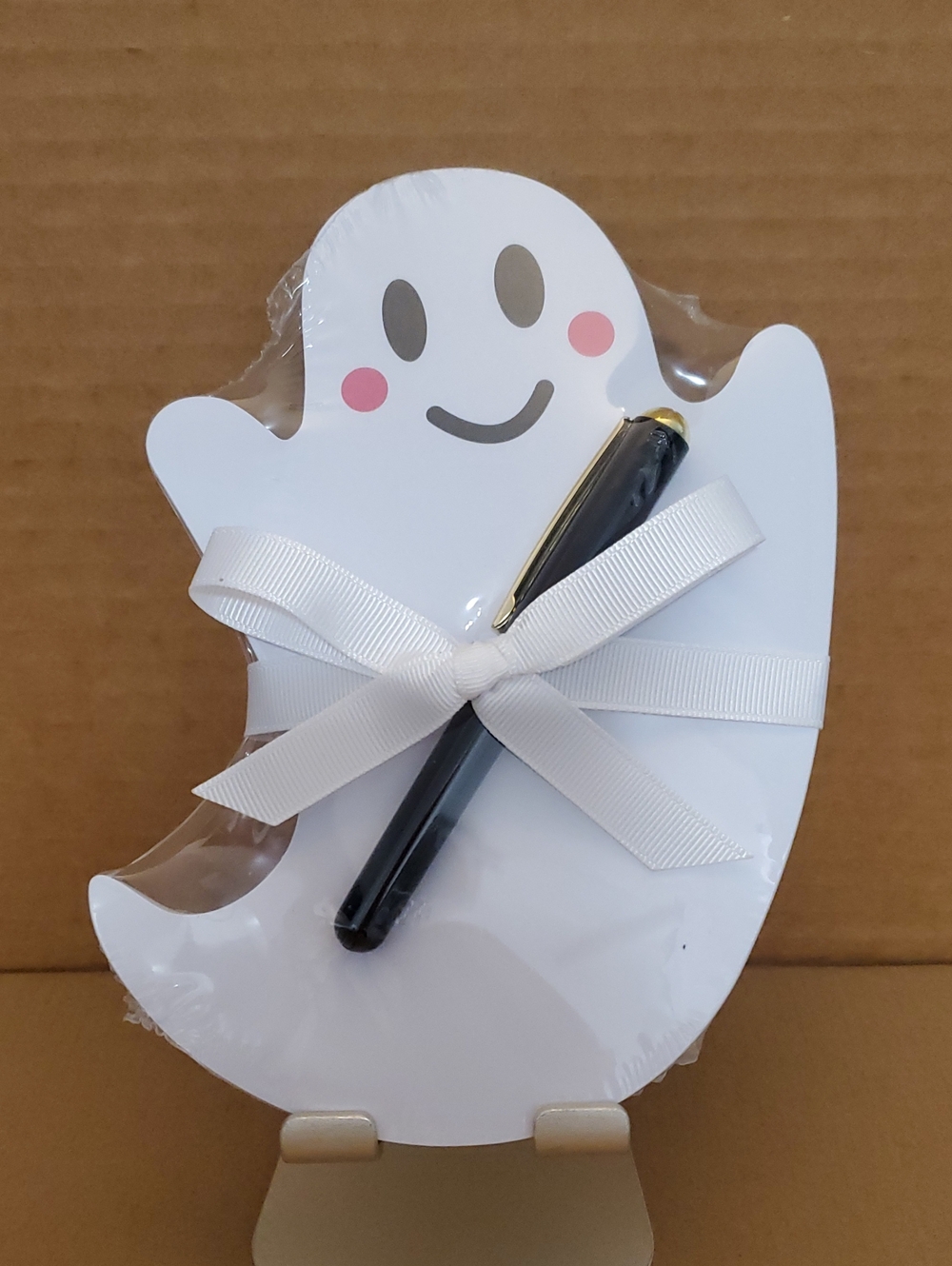 Halloween Ghost Note Paper Pad with Black Pen